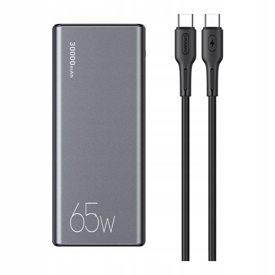 Powerbanka 30000 mAh 65W Usams PB59 šedá