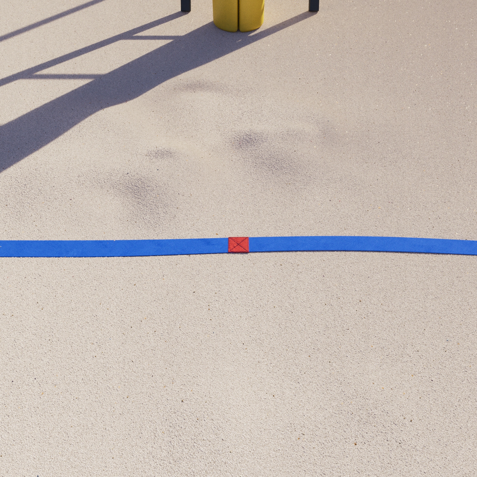 LINIE DO BOISKA SIATKÓWKI PLAŻOWEJ 16X8 NIEBIESKIE Kolor siatki czarny