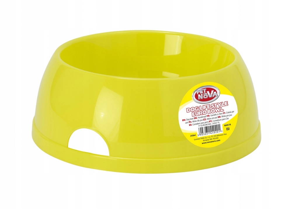 

MAS24 Miska Pet Nova 2450 ml dla psa żółta