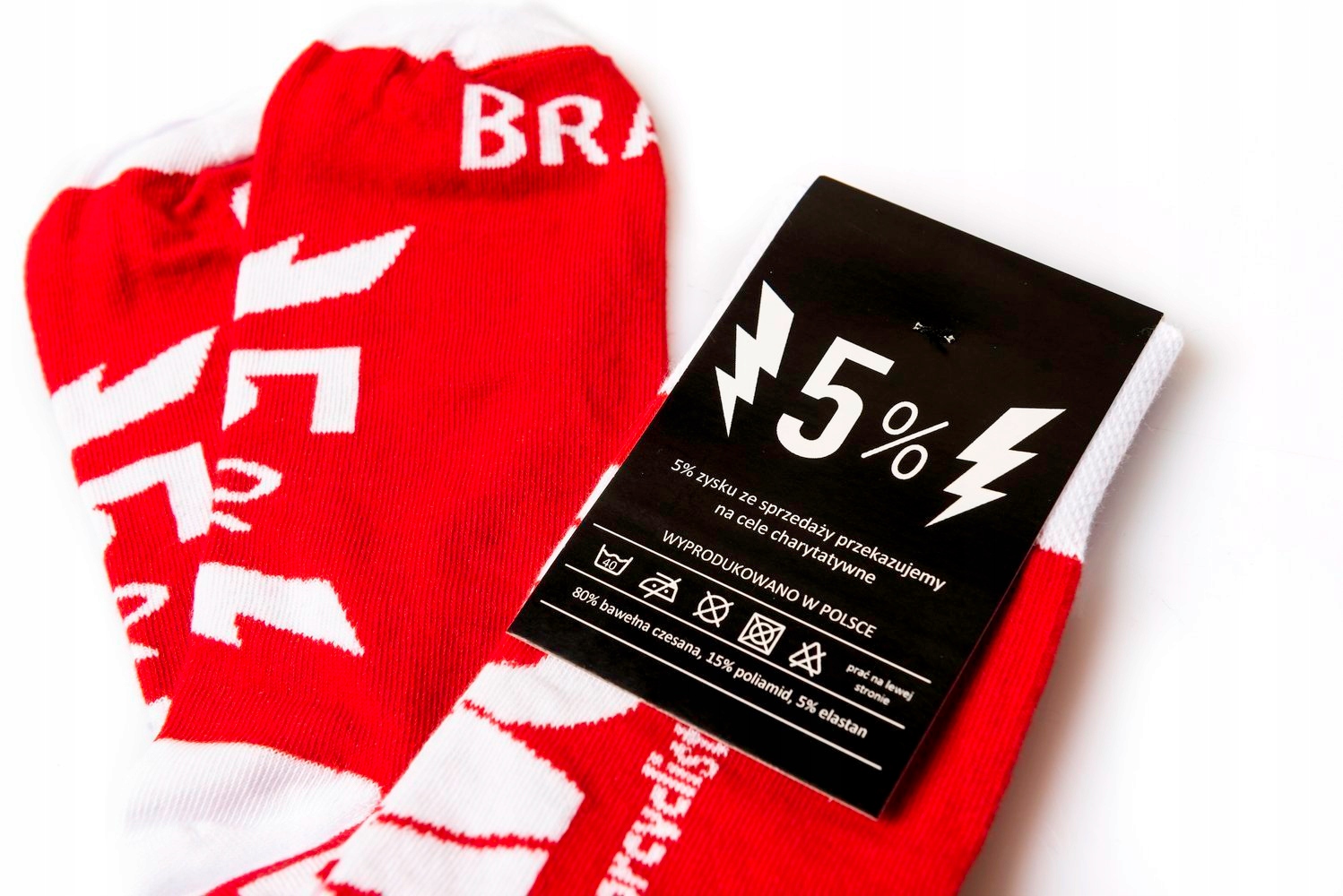 

Skarpety Davca Red czerwony biały 36-40