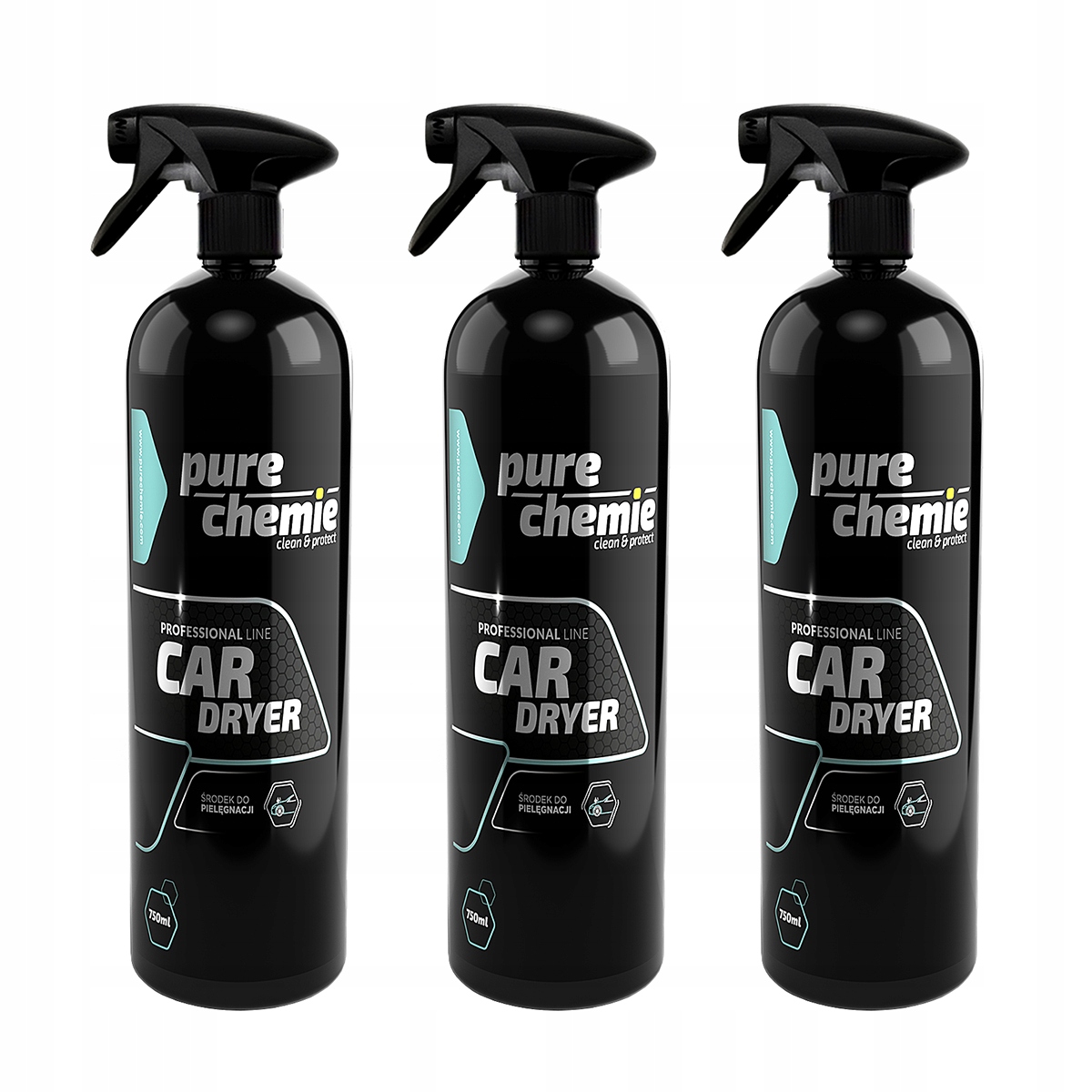 Sada x3 Pure Chemie Car Dryer 750ml pro odvlhčování