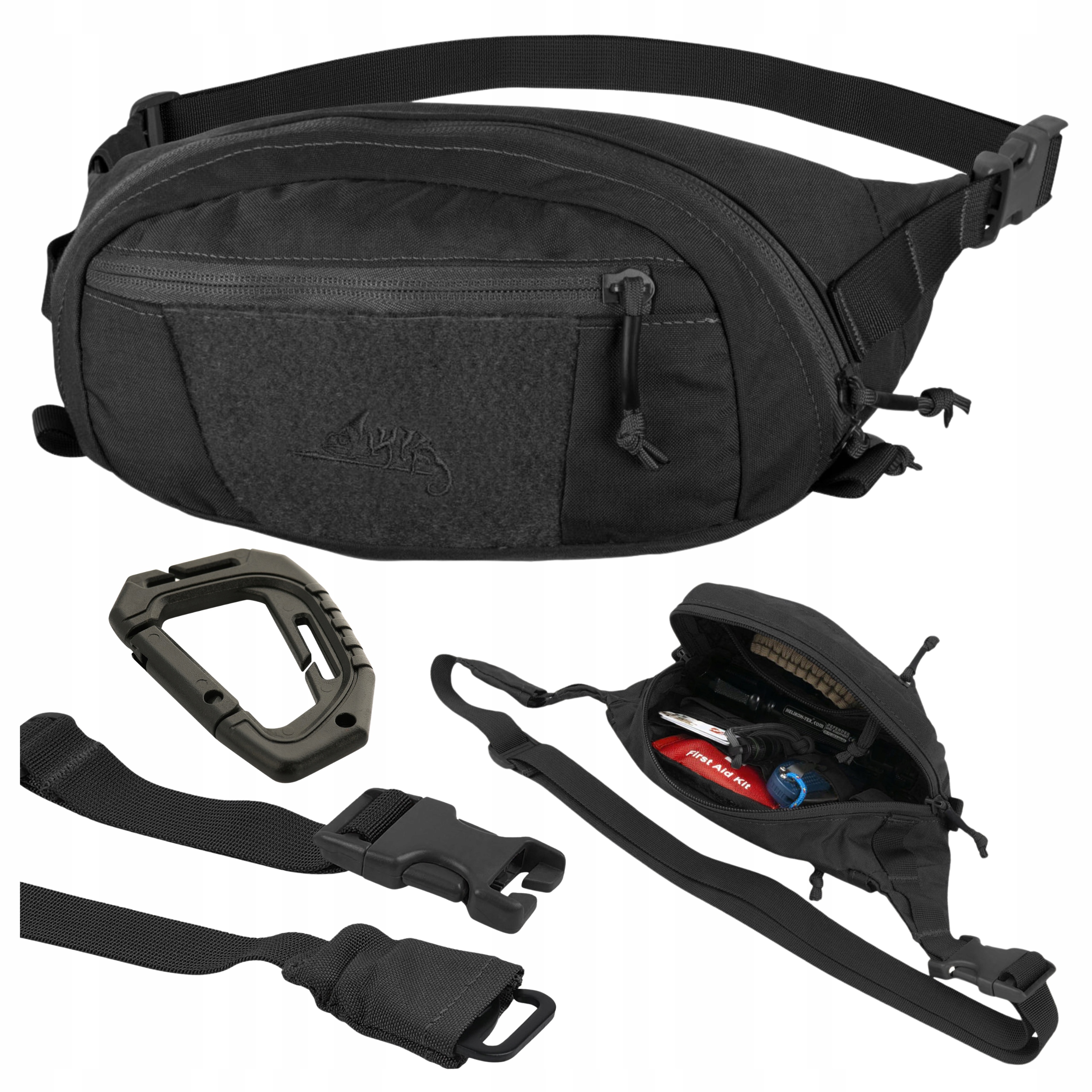 NERKA TAKTYCZNA SASZETKA BIODROWA HELIKON BANDICOOT CORDURA 2,7L - CZARNA