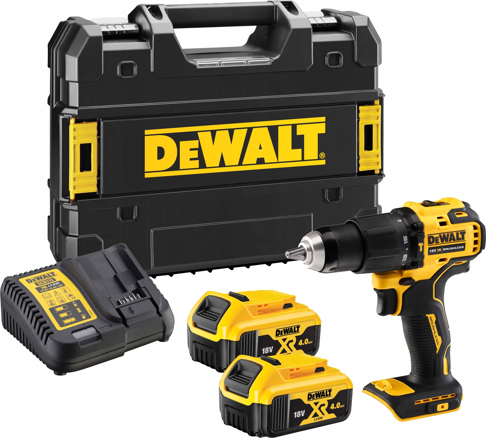

Udarowa Wkrętarka 18V 2x4Ah Tstak DCD709M2T DeWALT