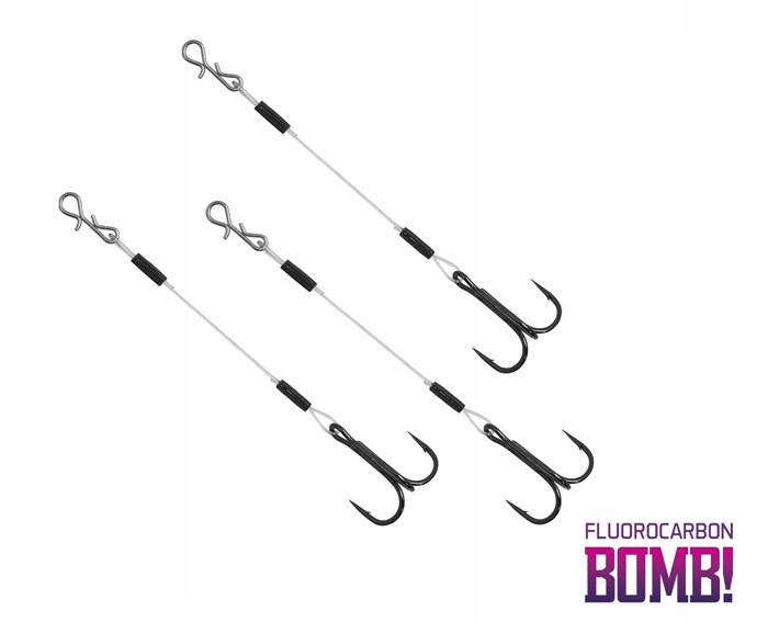 Przypon Delphin Bomb! Twisto Rigs Fluo 4/8cm 3szt.