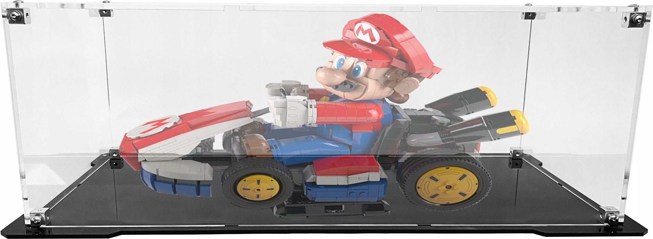 Vitrína s černou základnou pro sadu Lego 72037 Mario Mario Kart