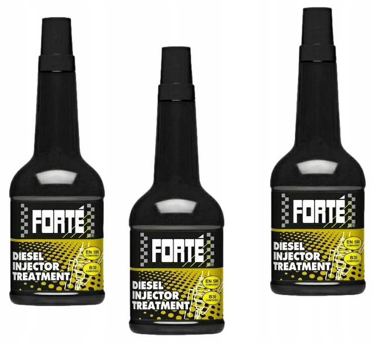 Forte 3 X Diesel Injector Treatment Čistí Vstrekovače A Vstrekovače 0,4 L