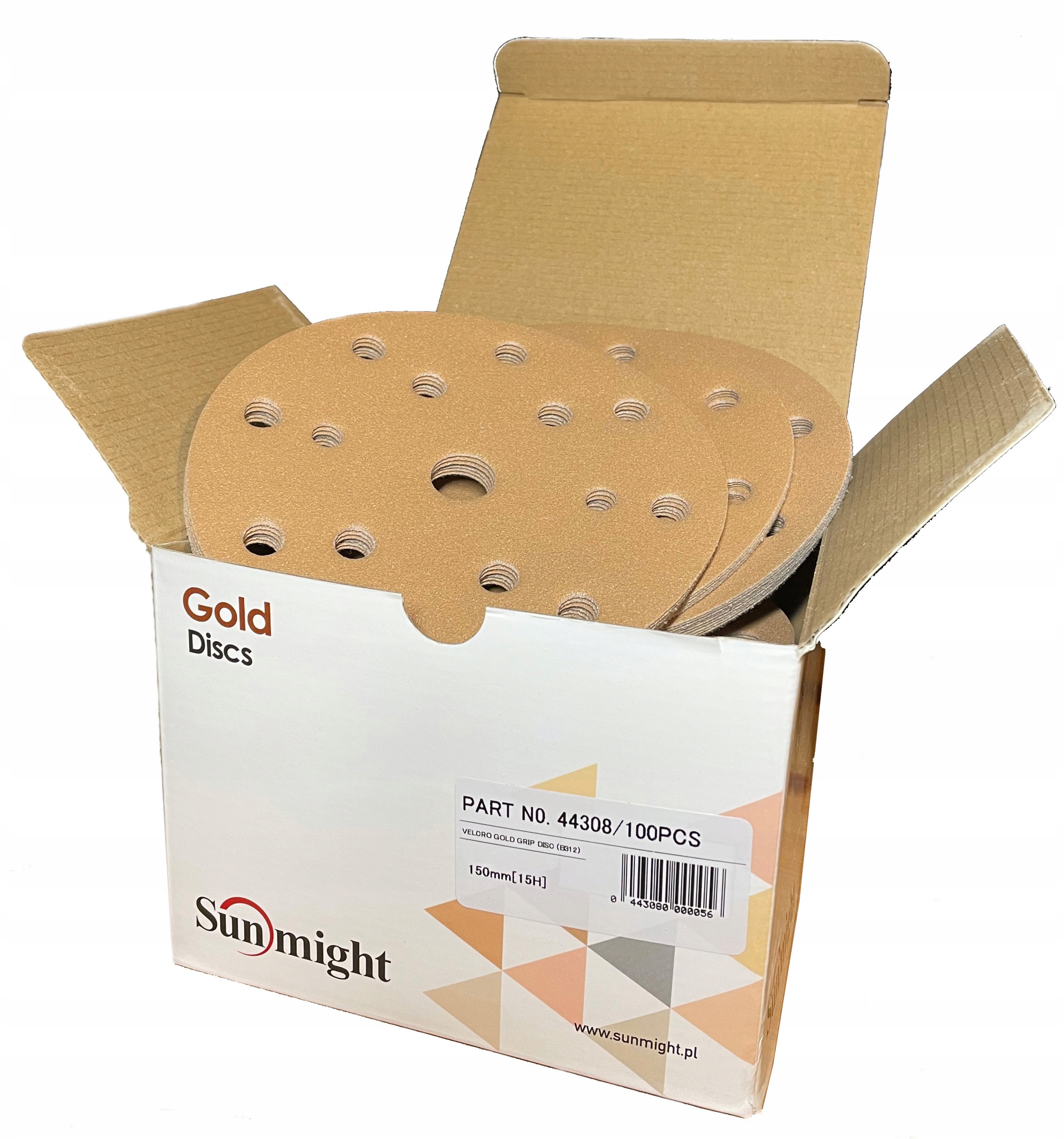 Sunmight золото наждачная бумага диск 150 мм P600