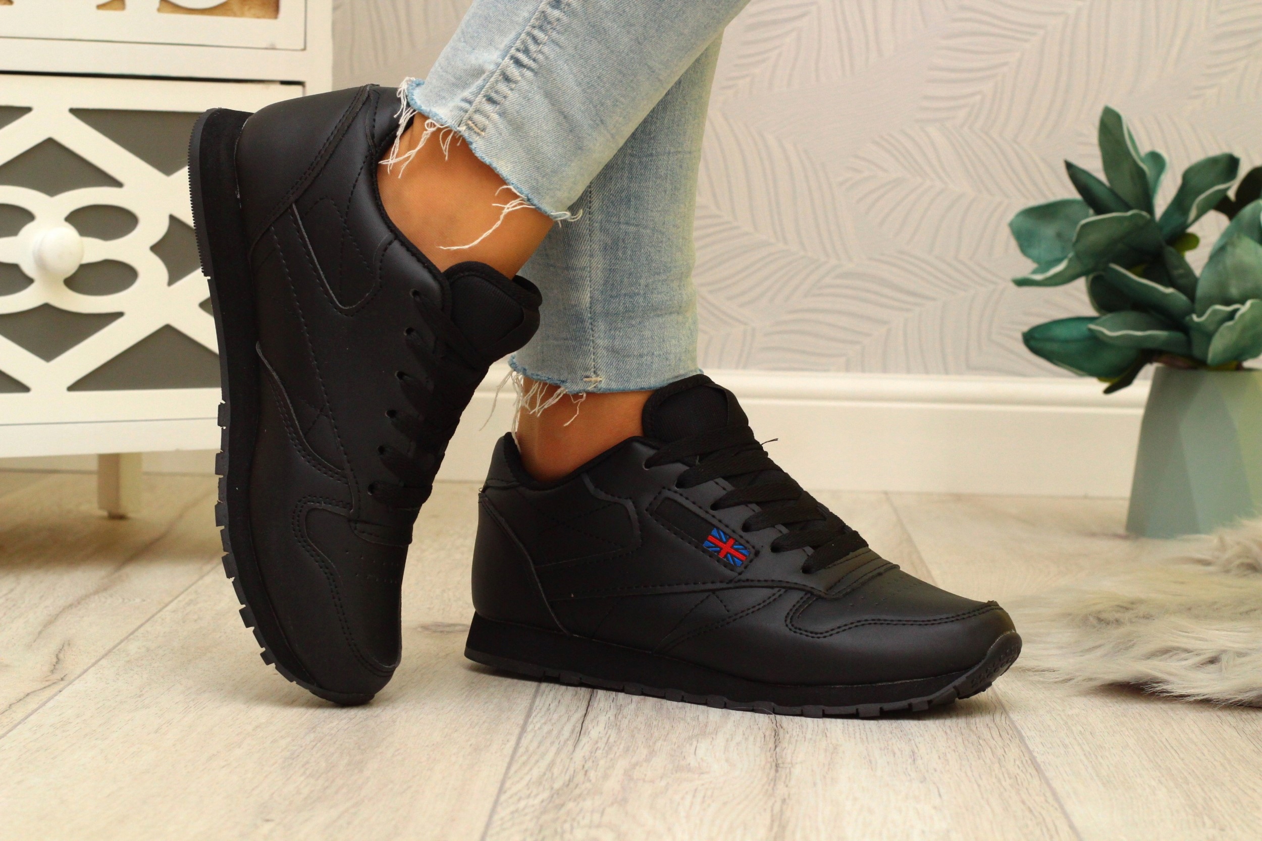 BUTY sportowe damskie Lekkie adidasy ALL BLACK Marka inna