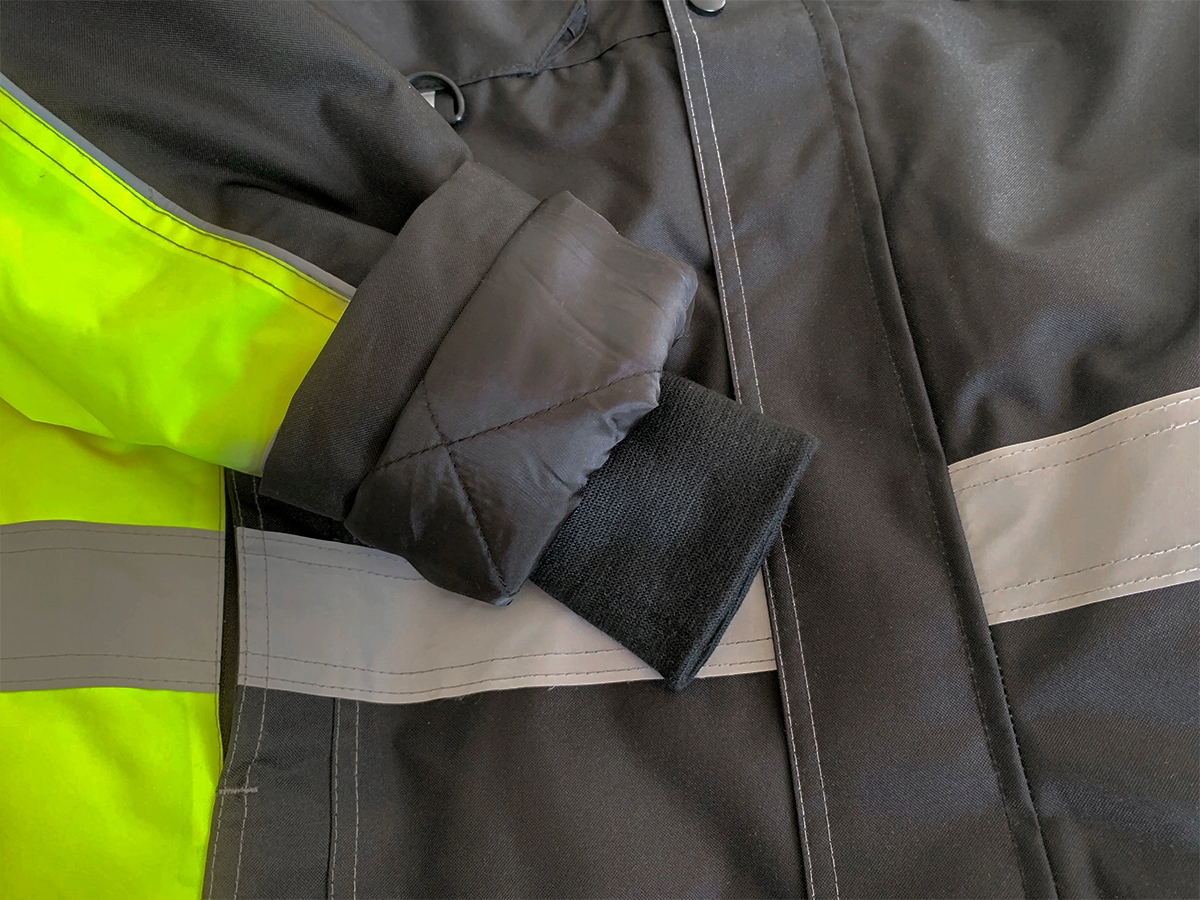 KURTKA ROBOCZA ZIMOWA OCIEPLANA ODBLASKOWA KAPTUR PRZECIWDESZCZOWA ROZ.3XL Model Guard