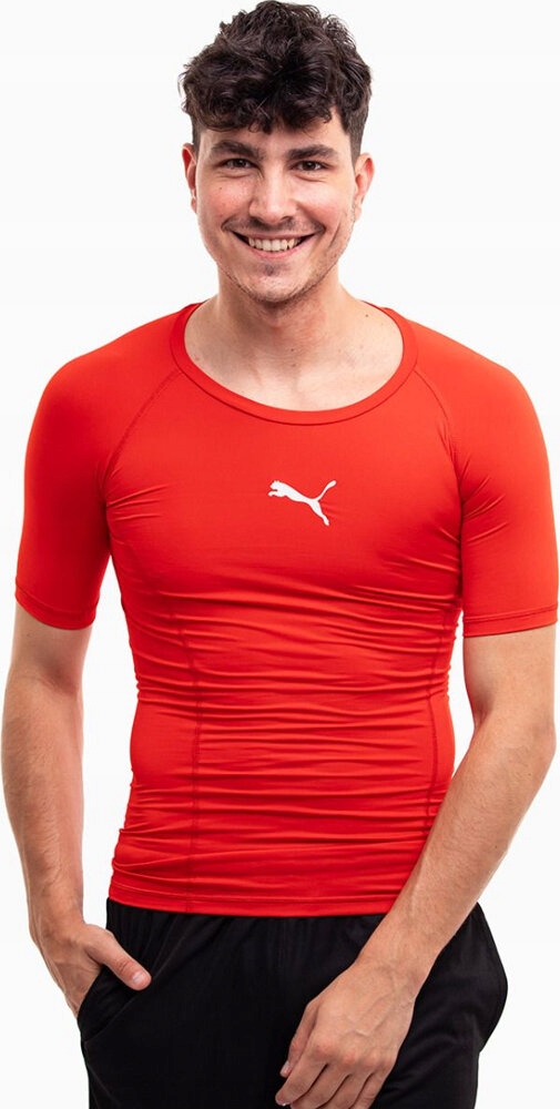 Tričko Puma Liga Baselayer Ss Červená vel. L