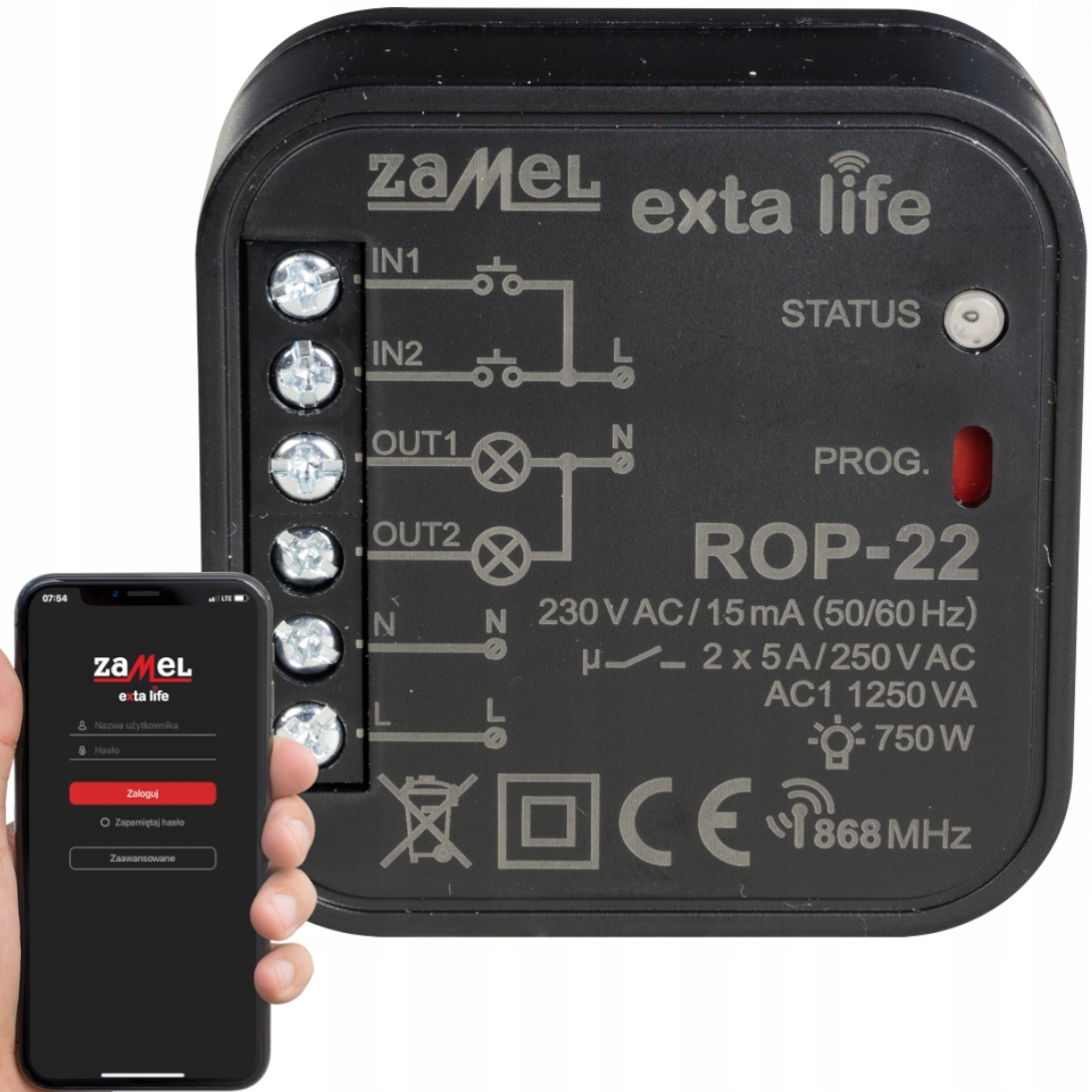 

Zamel ROP-22 Exta Life Radiowy Odbiornik 2-KANAŁ.