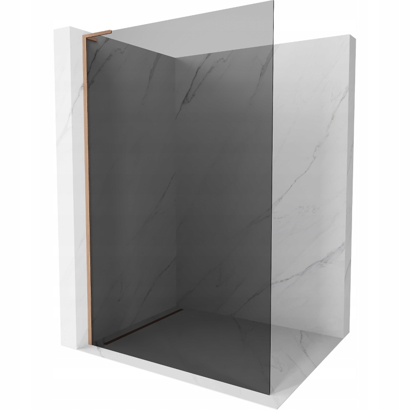 Mexen Kioto L Walk-in sprchová zástěna 80x200 cm Grafit