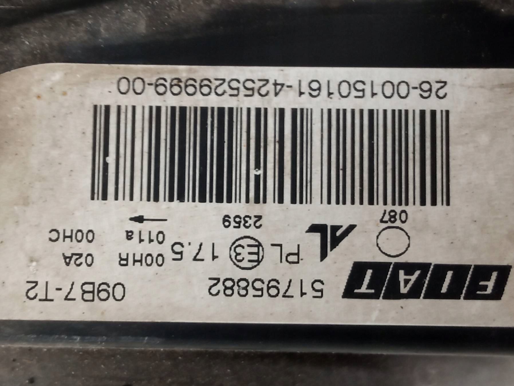 light front left EU 51795882 Fiat Croma II (2005-2011)