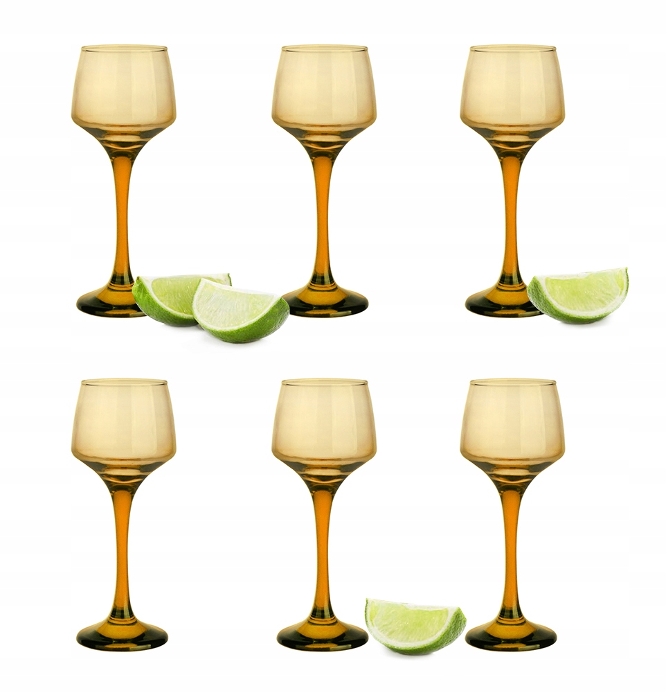

6x Kieliszek Do Nalewek, Likieru, 75 ml Miodowy