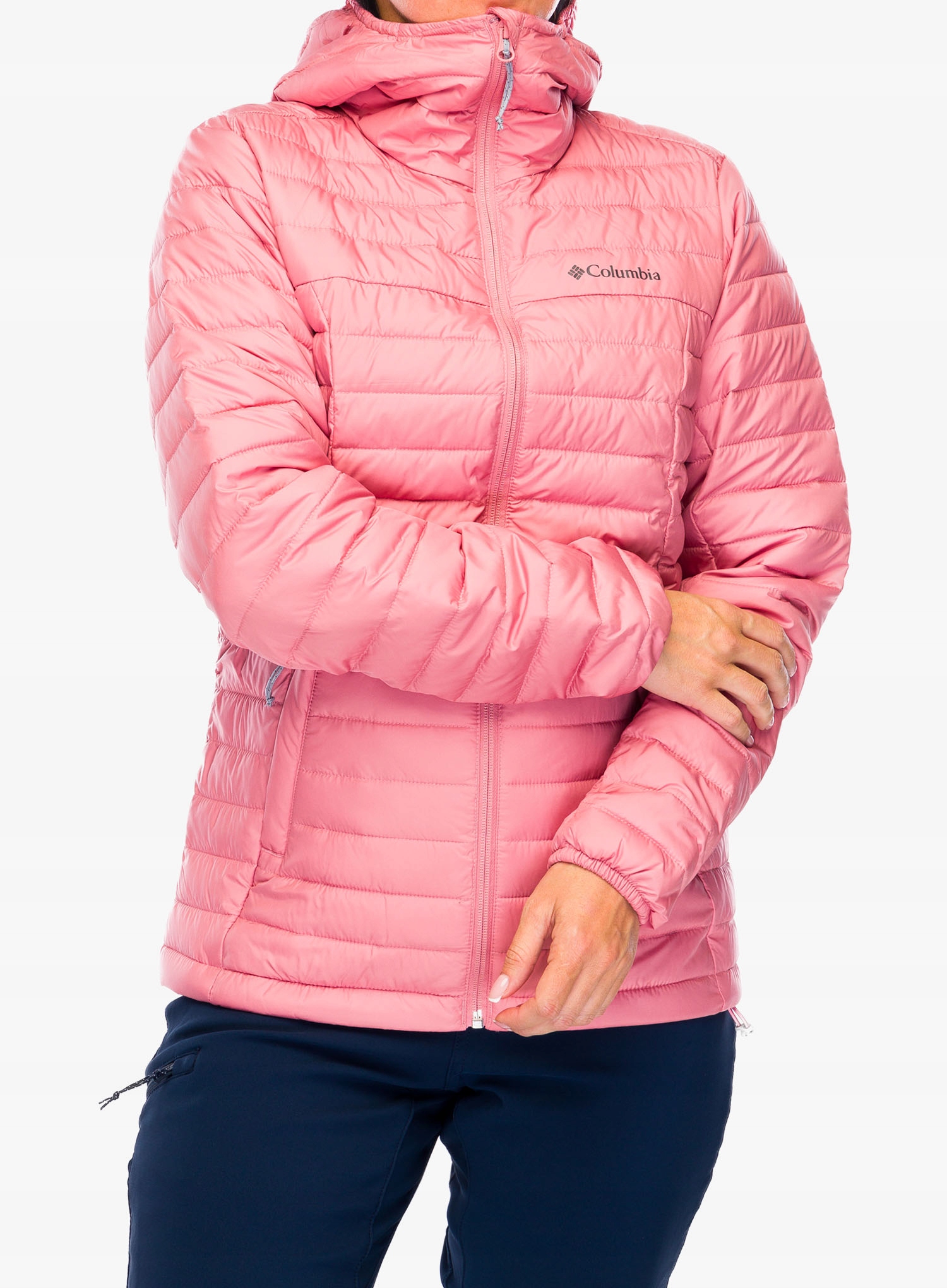 Dámská zateplená bunda Columbia Silver Falls II Hooded Jacket pink S