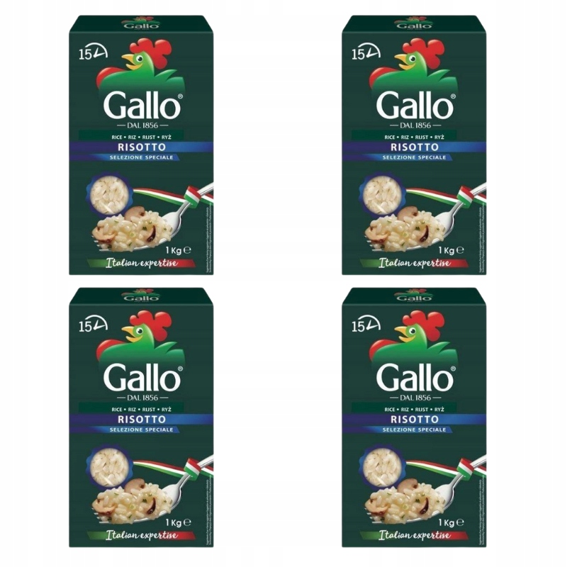 4 x rýže pro Rizoto 1 kg Riso Gallo