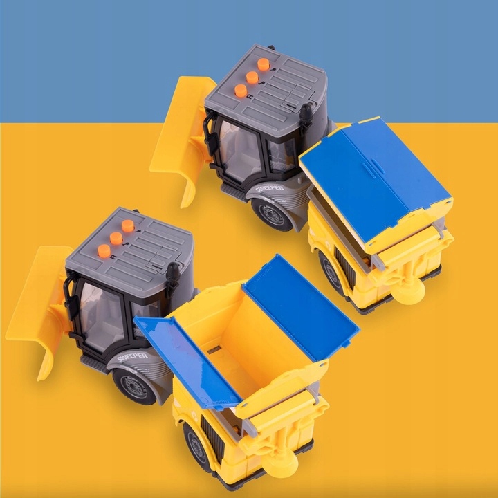 SPYCHACZ CIĘŻARÓWKA PŁUG PIASKARKA AUTO DŹWIĘK LED Skala 1:16