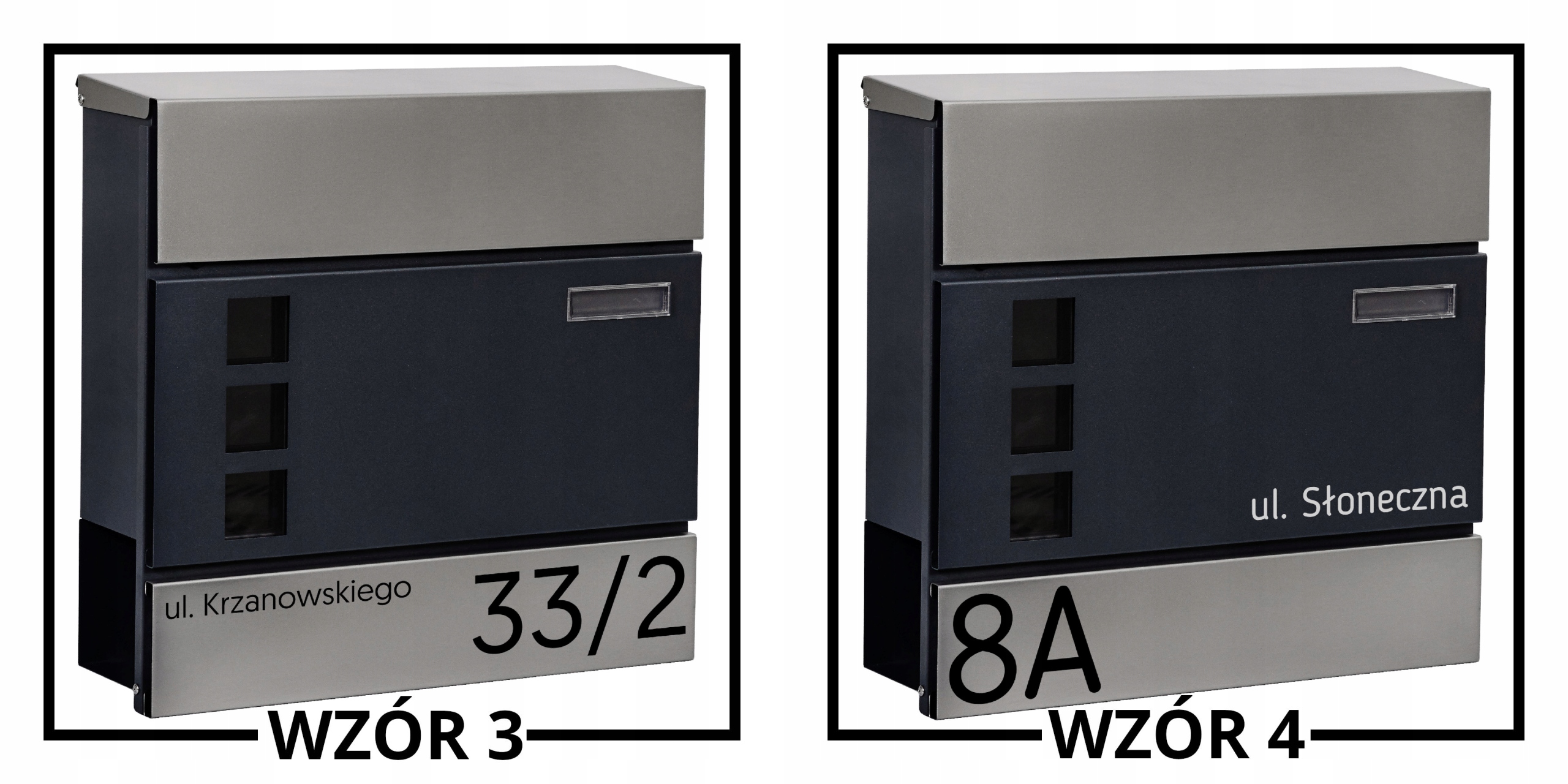 SKRZYNKA NA POCZTĘ I GAZETY MTEC SIMPLE + NAPIS Głębokość produktu 10.5 cm