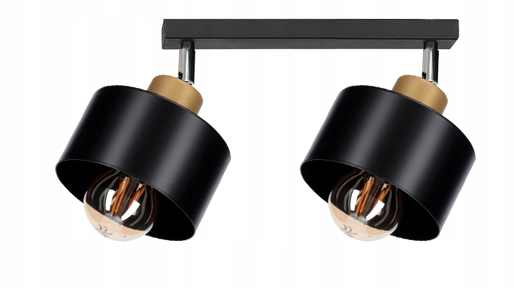 Závěsné Stropní Svítidlo Loft 2 Gold na kloubech, nastavitelná, Led