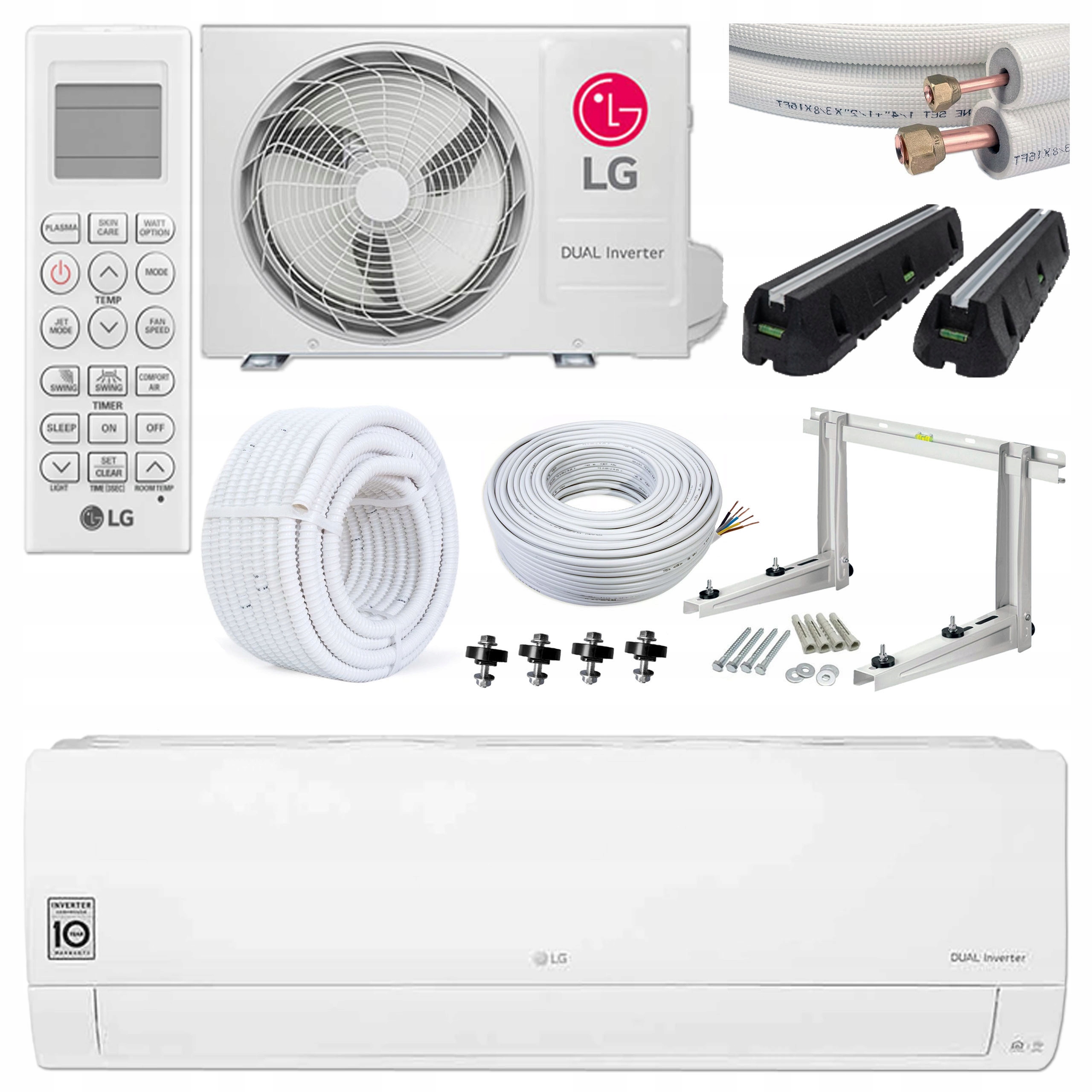 Klimatizace Lg Standard 2 bílá 3,5 kW wifi dálkové ovládání sada pro montáž 4 mb