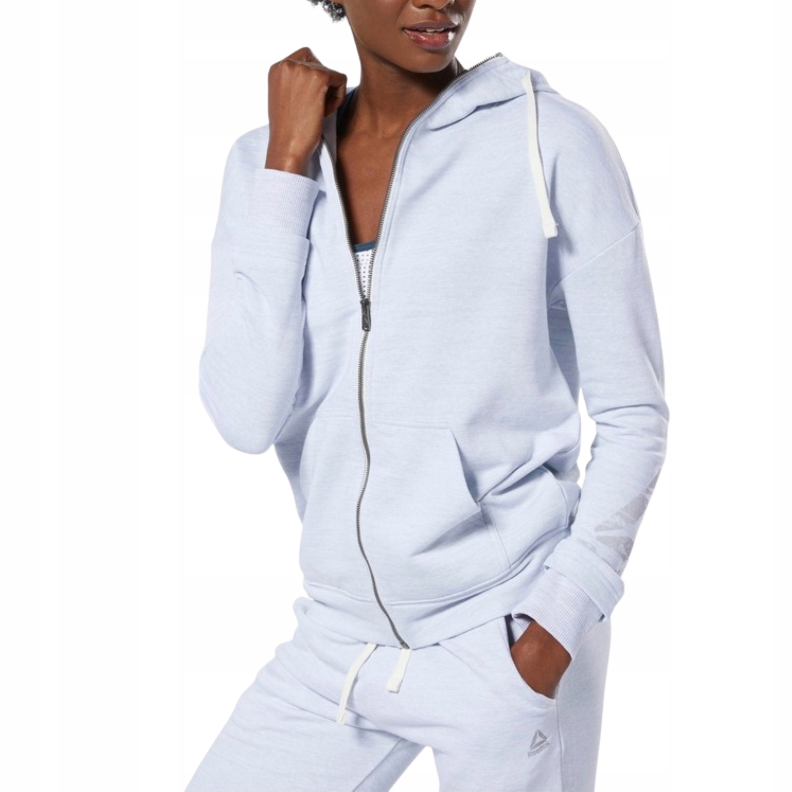 Damska bluza rozpinana Reebok Te Marble Fullzip L