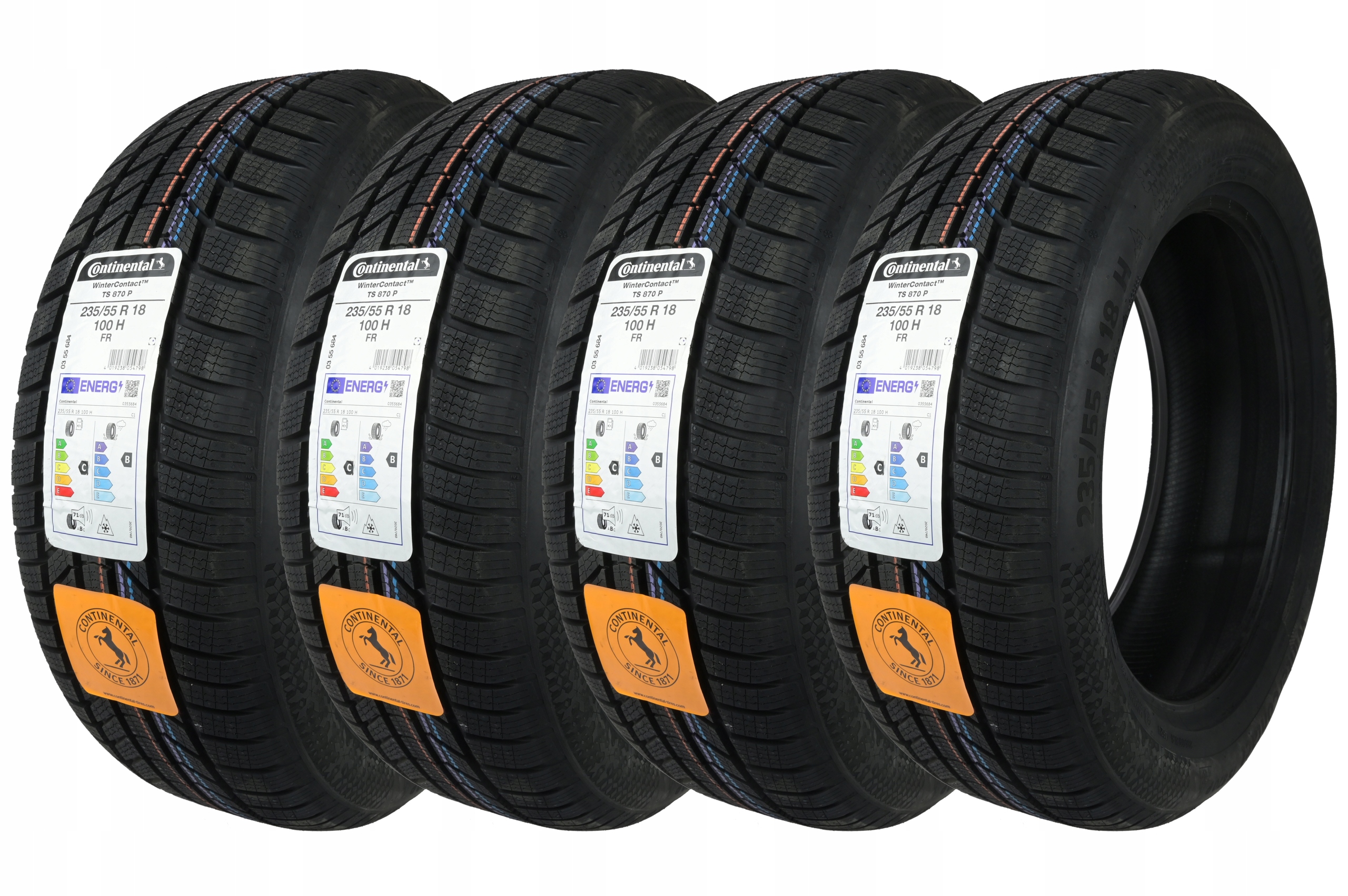 

4 x 235/55R18 100H Fr Ts 870 P Continental Zima