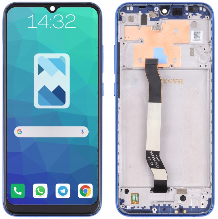 

Wyświetlacz LCD do Xiaomi Note 8T niebieski Ramka