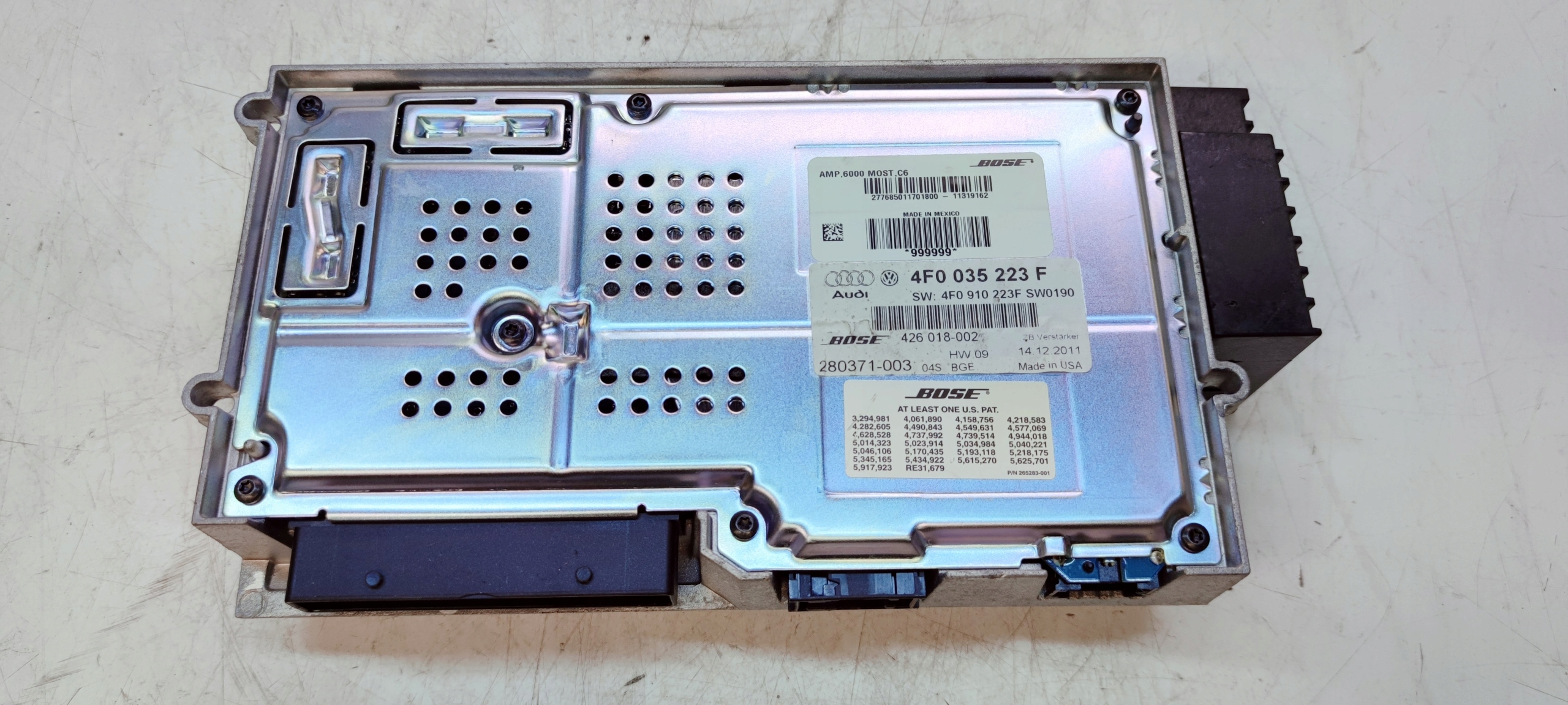 amplifier BOSE AUDI A6 C6 4F0035223F 4F0910223F SPRAWNY