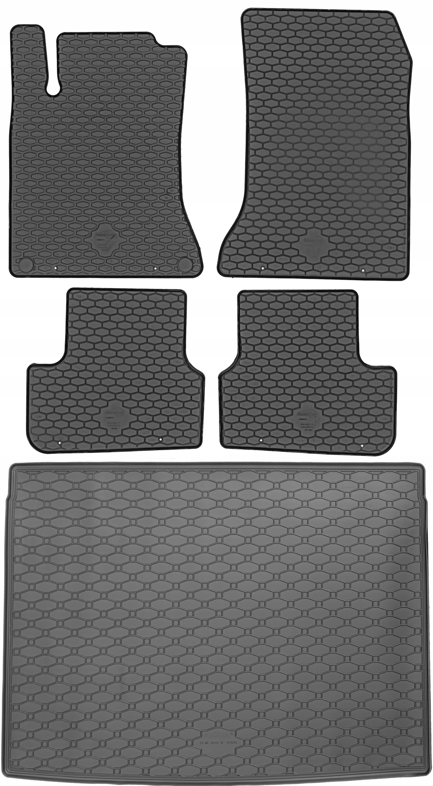 Mercedes B-klasa W177 Suv 2011-2018 Sada Koberčeky batožinový priestor