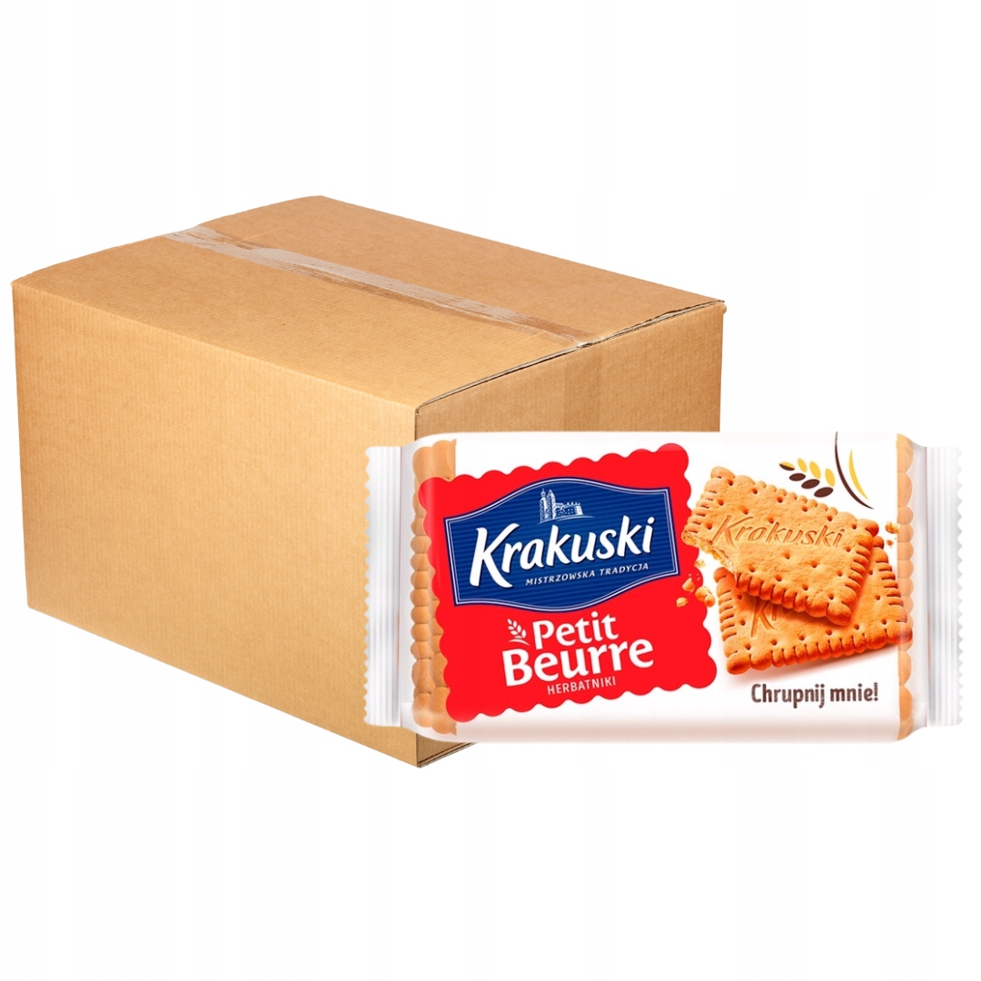 Levně Krakuski Petit Beurre Sušenky 50 g x 112 kusů