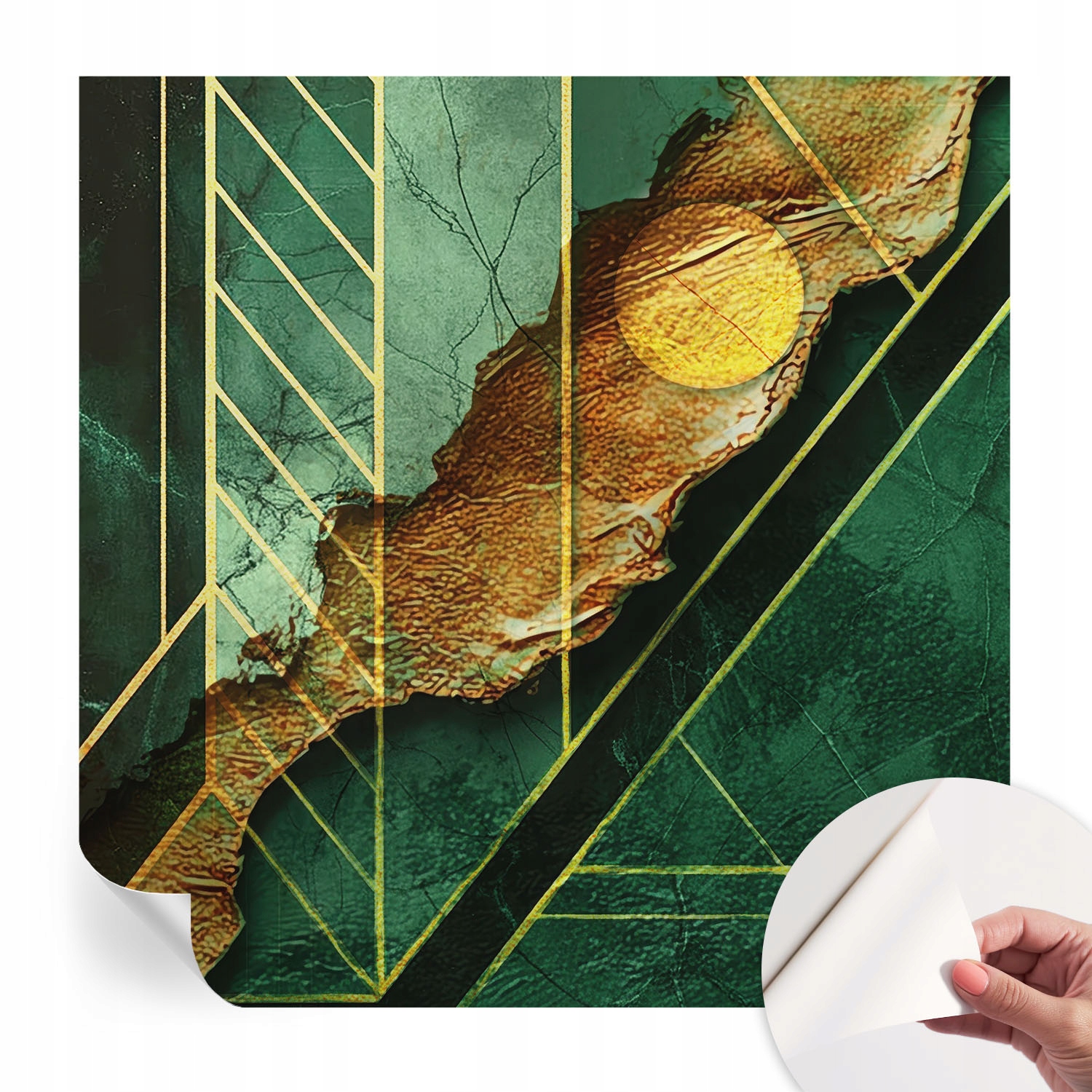 Fototapeta Samolepicí na zeď 3D Loft Geometrické napětí 250 x 250 cm