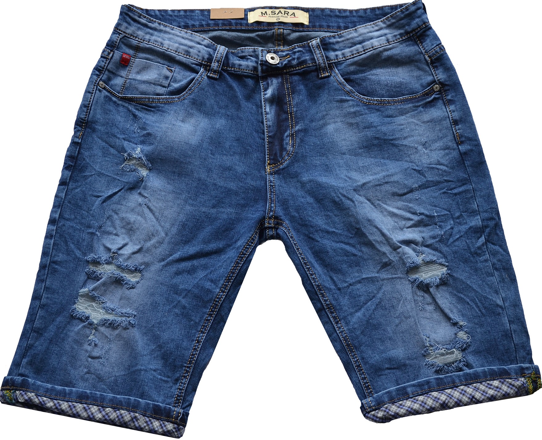 

Spodenki Jeansowe Męskie Krótkie Jeans W 37 Dziury