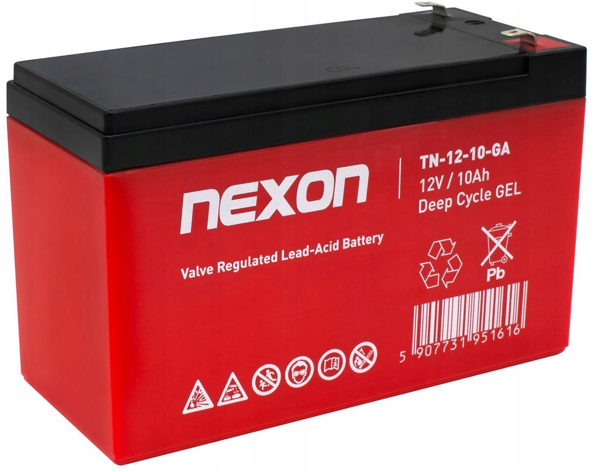 

Akumulator Żelowy Gel 12V 10Ah Nexon Mocny