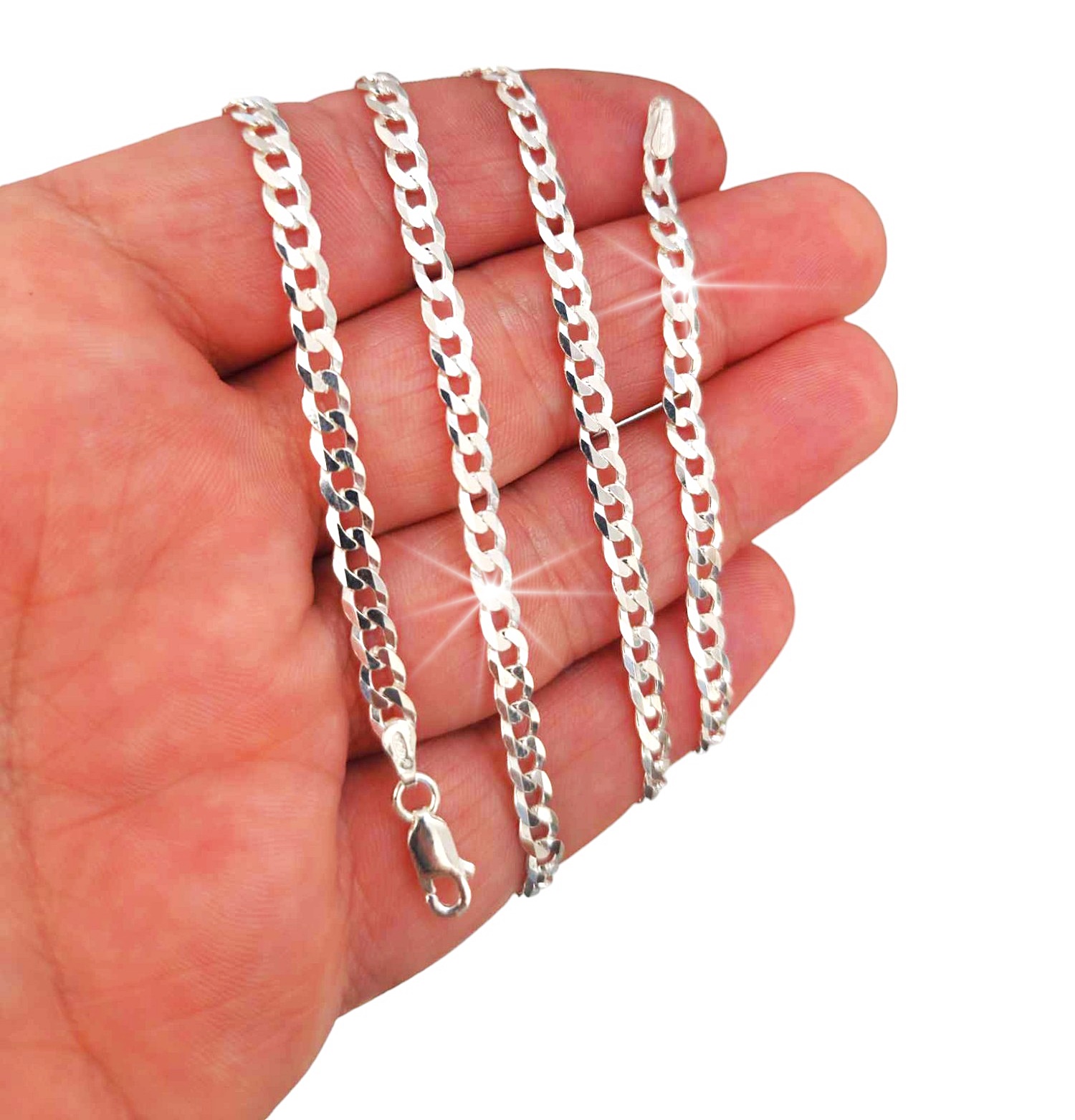 BRANSOLETKA MĘSKA SREBRNA 925 PEŁNA PANCERKA + GRAWER GRATIS SREBRO 925 Płeć mężczyzna