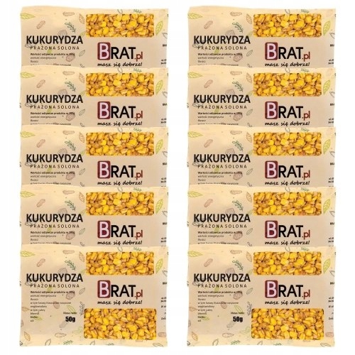 3x Bratr Pražená kukuřice solená 10 x 50 g