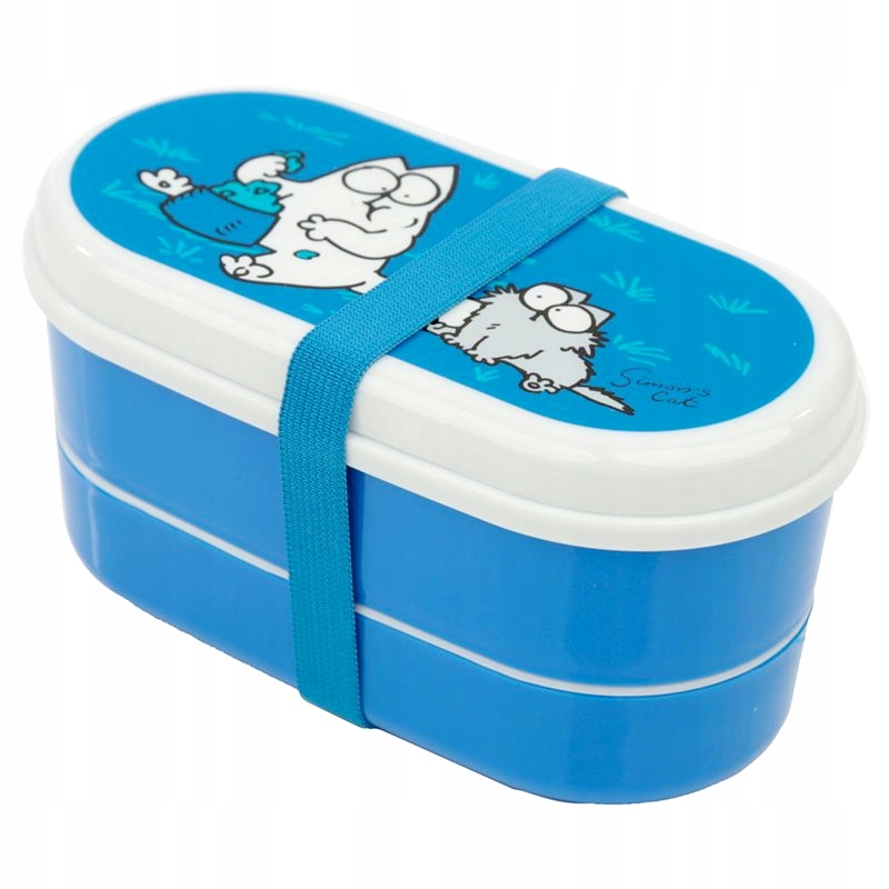 

Pudełko na lunch Kot Simona niebieskie