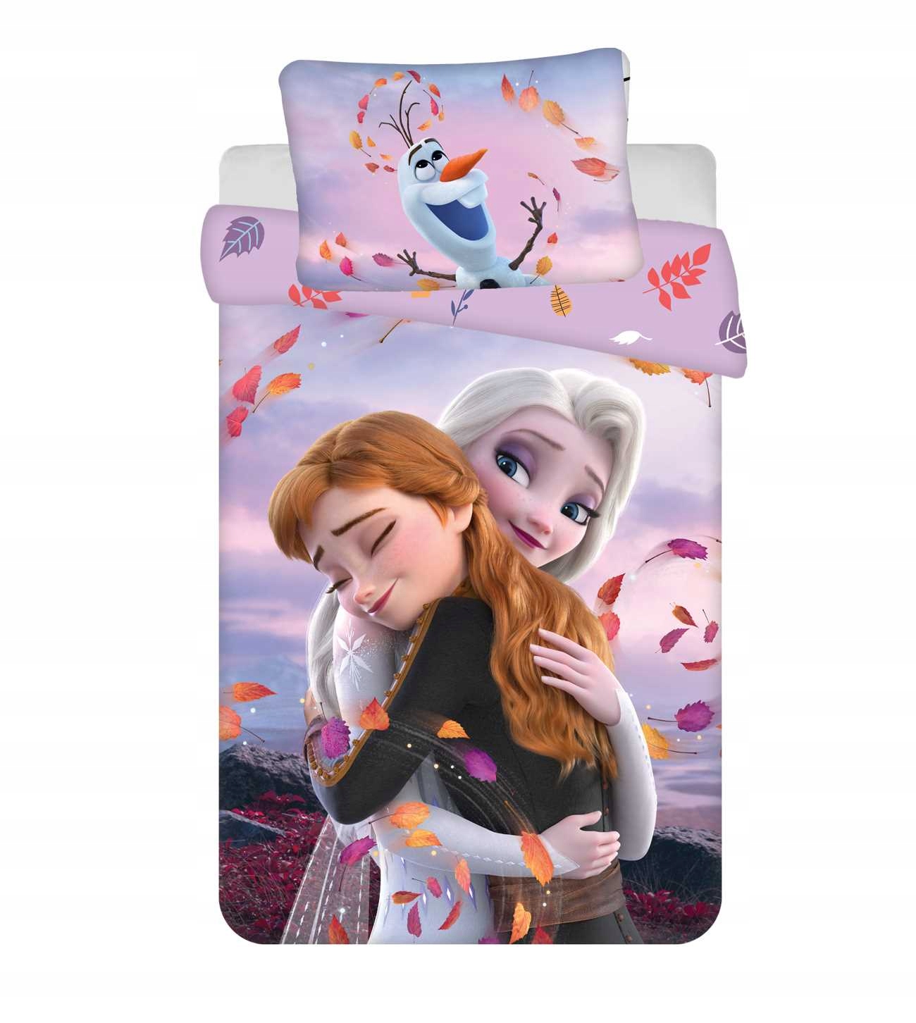 

Pościel Frozen Kraina Lodu Anna Elsa Olaf 100x135