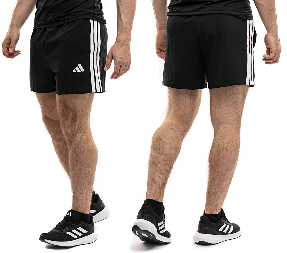 Spodenki Męskie adidas Sportowe Czarne 3-Stripes Chelsea Treningowe roz. S