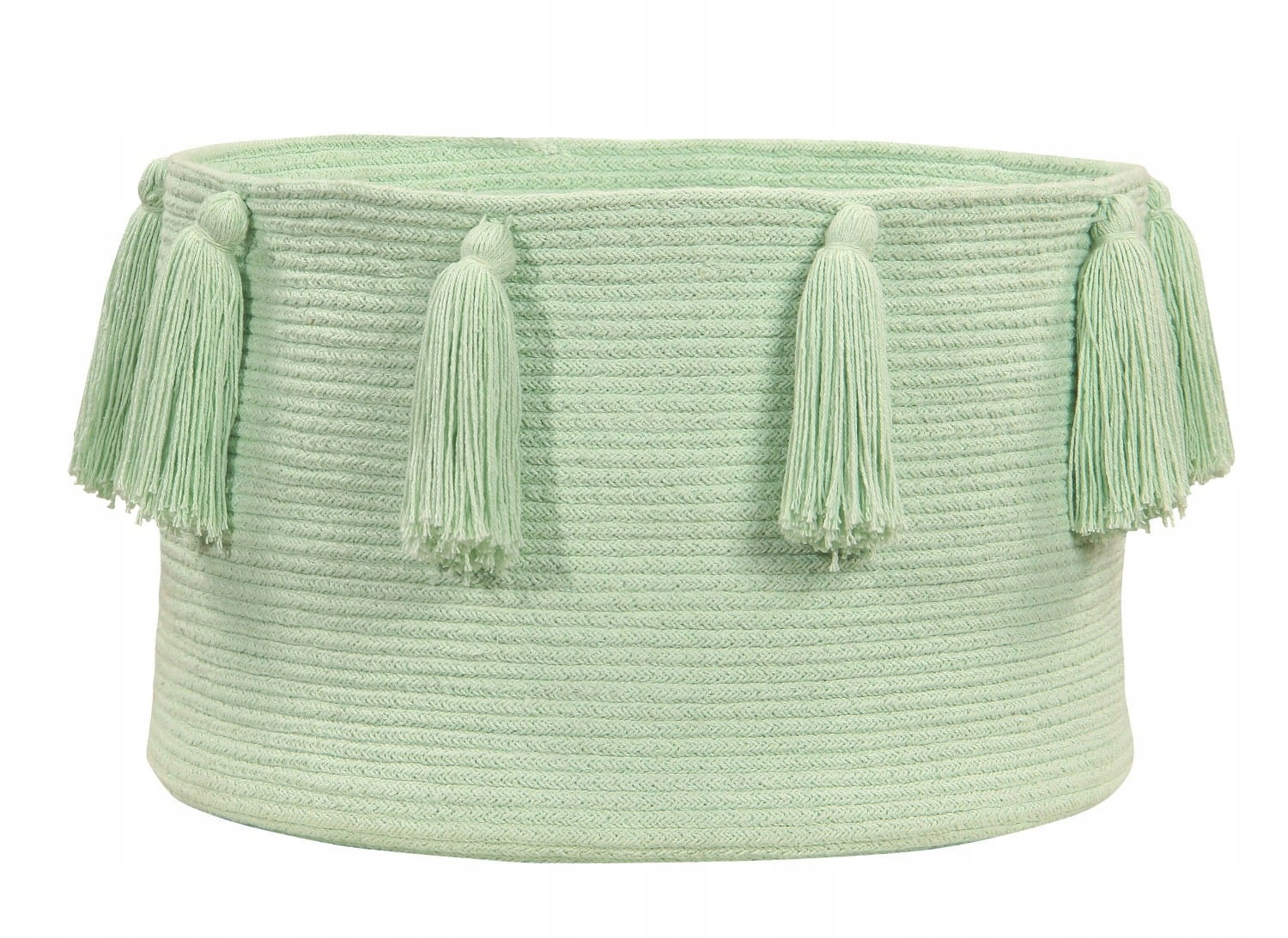Kosz Basket Tassels Soft Mint Lorena Canals