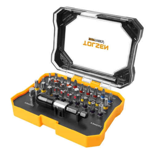 ZESTAW BITÓW+ UCHWYT DO BITÓW 1/4'' 32 ELEMENTY