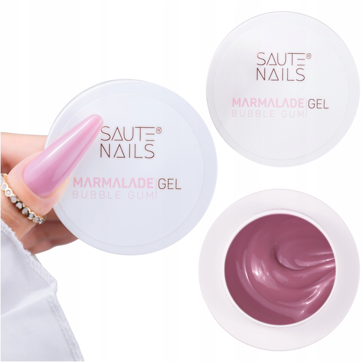 Saute Nails Stavební Gel na nehty Želé Marmalade Gel 30 g Bubble Gum