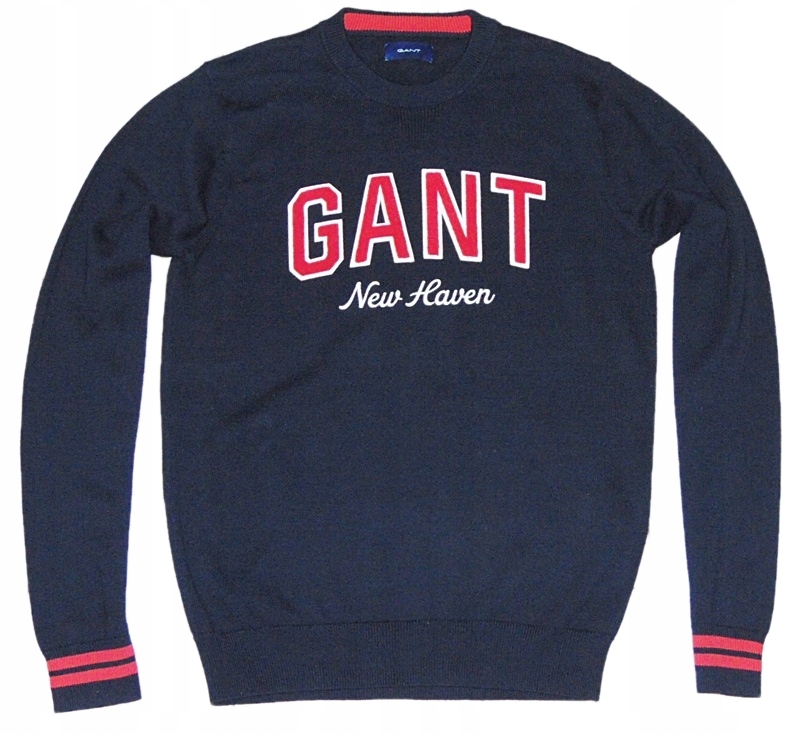 GANT BAWEŁNIANY SWETER MĘSKI r. S