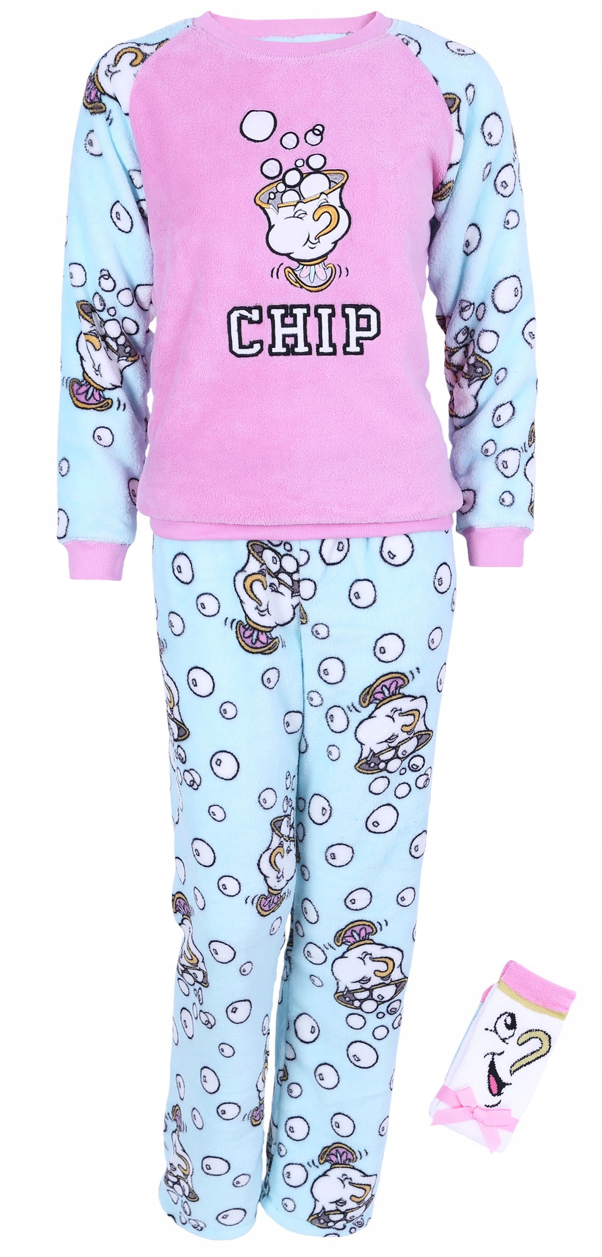 Sada růžového pyžama s ponožkami Princess Disney S