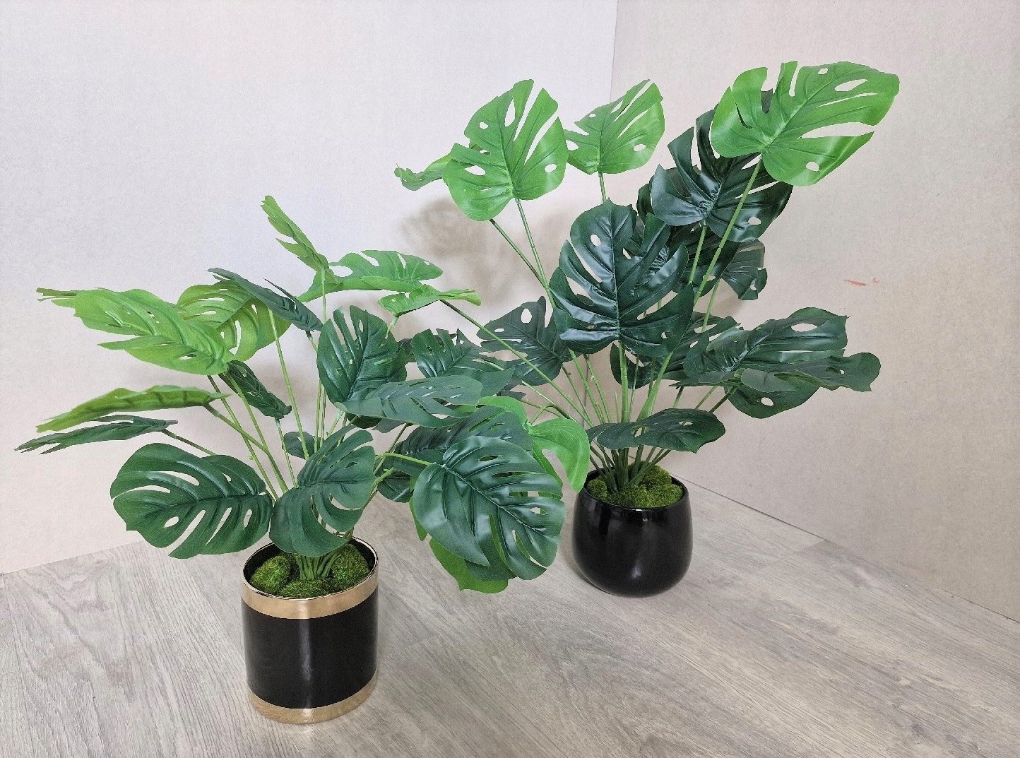 SZTUCZNE KWIATY LIŚCIE MONSTERY MONSTERA BUKIET Wysokość maksymalna 75 cm