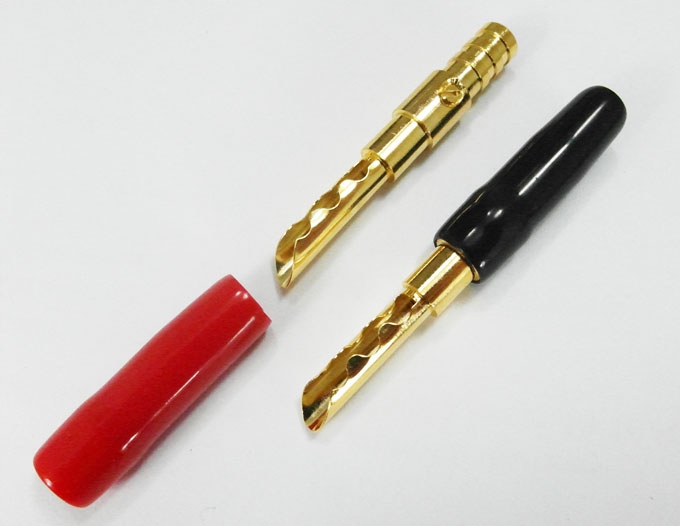 

wtyk bananowy Bfa głośnikowy Vitalco złoty banan