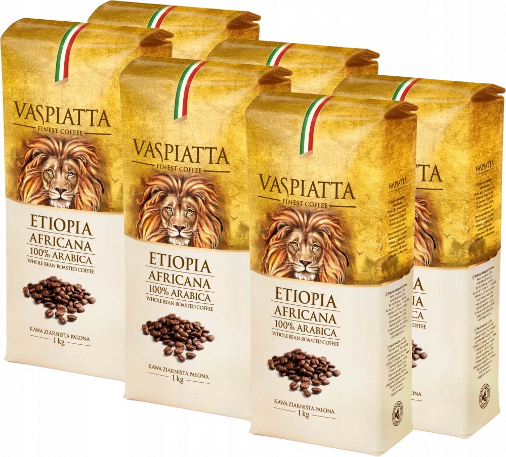 Kawa ziarnista 100% arabica Vaspiatta Kawa 1000 g x6