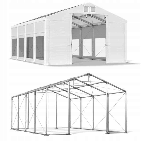 Namioty Warsztatowe 4x8m [3m] Rolnicze Das 580 Wp
