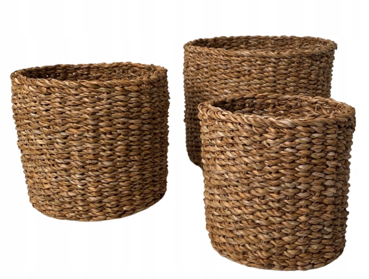 KOSZYK Z TRAWY MORSKIEJ KPL. 3 SZT OSŁONKA