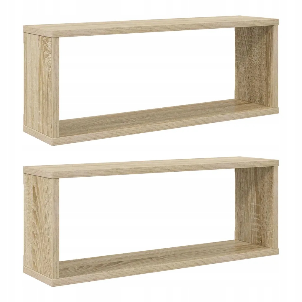 Sada 2 Polic, Dub Sonoma, 60x15x23 cm, maximální zatížení 40 kg