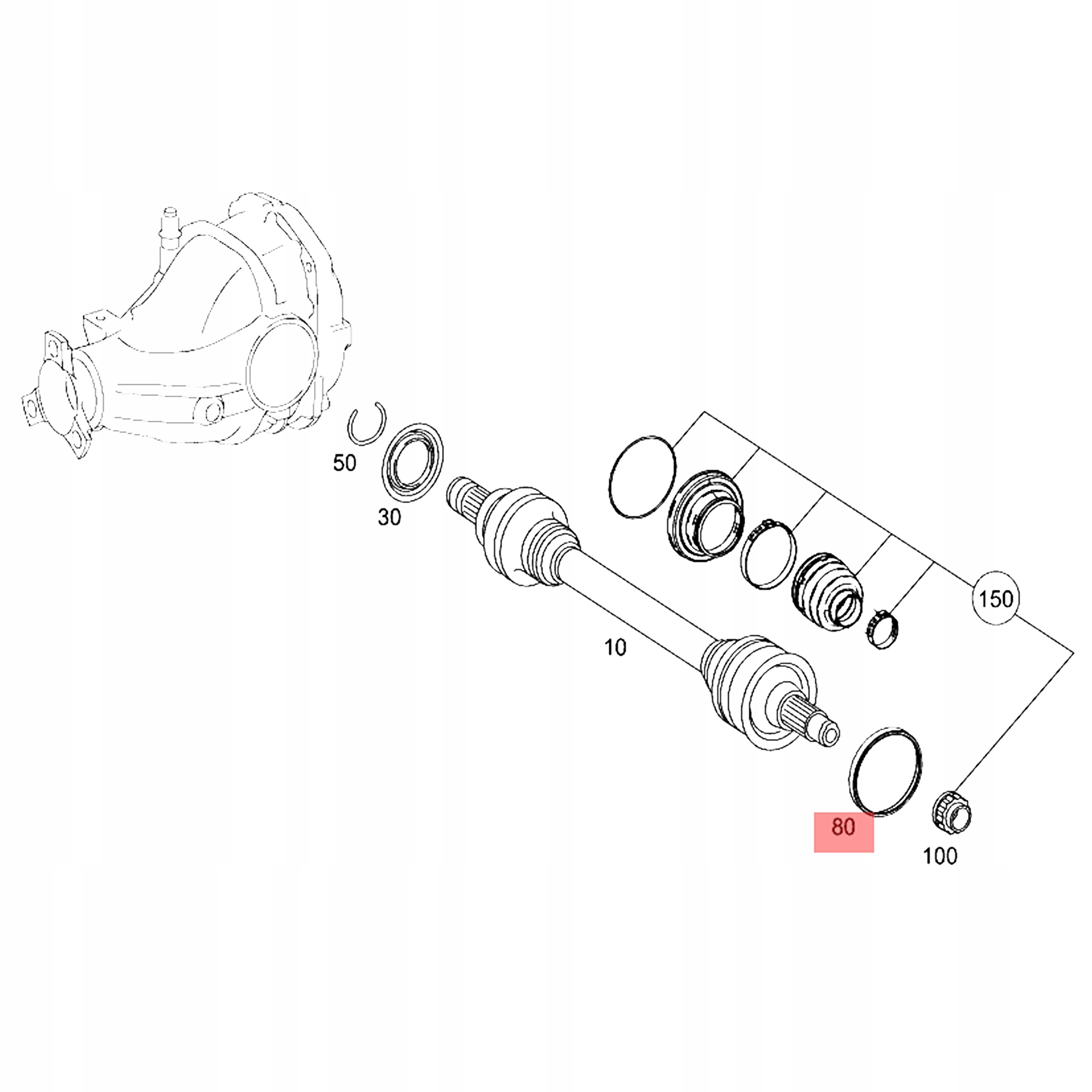 PIERŚCIEŃ MAGNETYCZNY ABS TYŁ MERCEDES W211 C219 Numer katalogowy części 177539